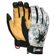 Mechanics Gloves, X-Large, Synthetic, Gold
