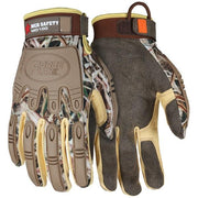 Mechanics Gloves, ForceFlex, Medium, Synthetic, Brown