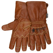 Drivers Gloves, Mustang, 2X-Large, Leather, Brown, 12 Inch L