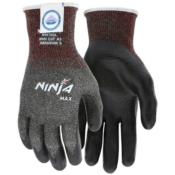 Cut Resistant Gloves, Ninja, Diamond Tech, Large, Black