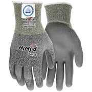 Cut Resistant Gloves, Ninja, Dyneema, X-Large, Gray
