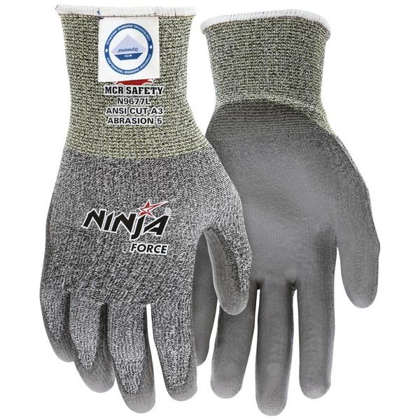 Cut Resistant Gloves, Ninja, Dyneema, X-Large, Gray