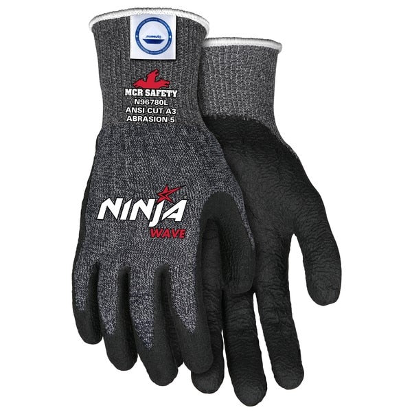 Cut Resistant Gloves, Ninja, Dyneema, Medium, Black