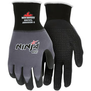 Gloves, Ninja, Large, Nylon, Black, Knit Wrist Cuff