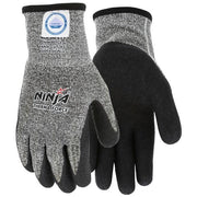 Cut Resistant Gloves, Ninja, Dyneema/Acrylic, Medium, Black