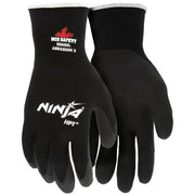 Gloves, Ninja, Medium, Nylon, Black, Knit Wrist Cuff