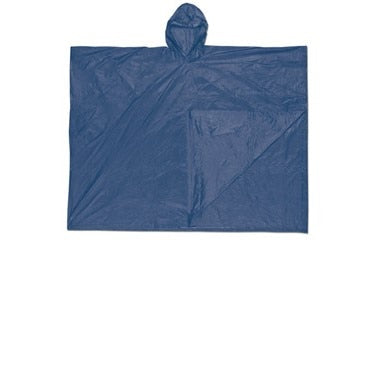 Schooner, .10mm, PVC Disposable Poncho, Single Ply, Blue