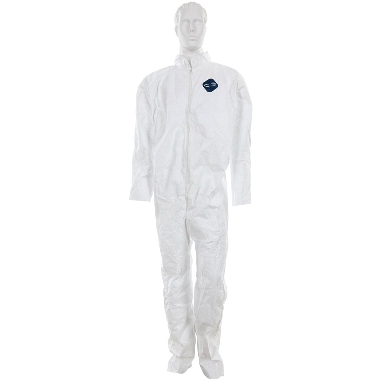 Coverall with Collar, DuPont Tyvek, SM, White, 49 Inch Chest