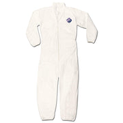 Tyvek Coverall w/collar, zipper front, elastic sleeves/ankles