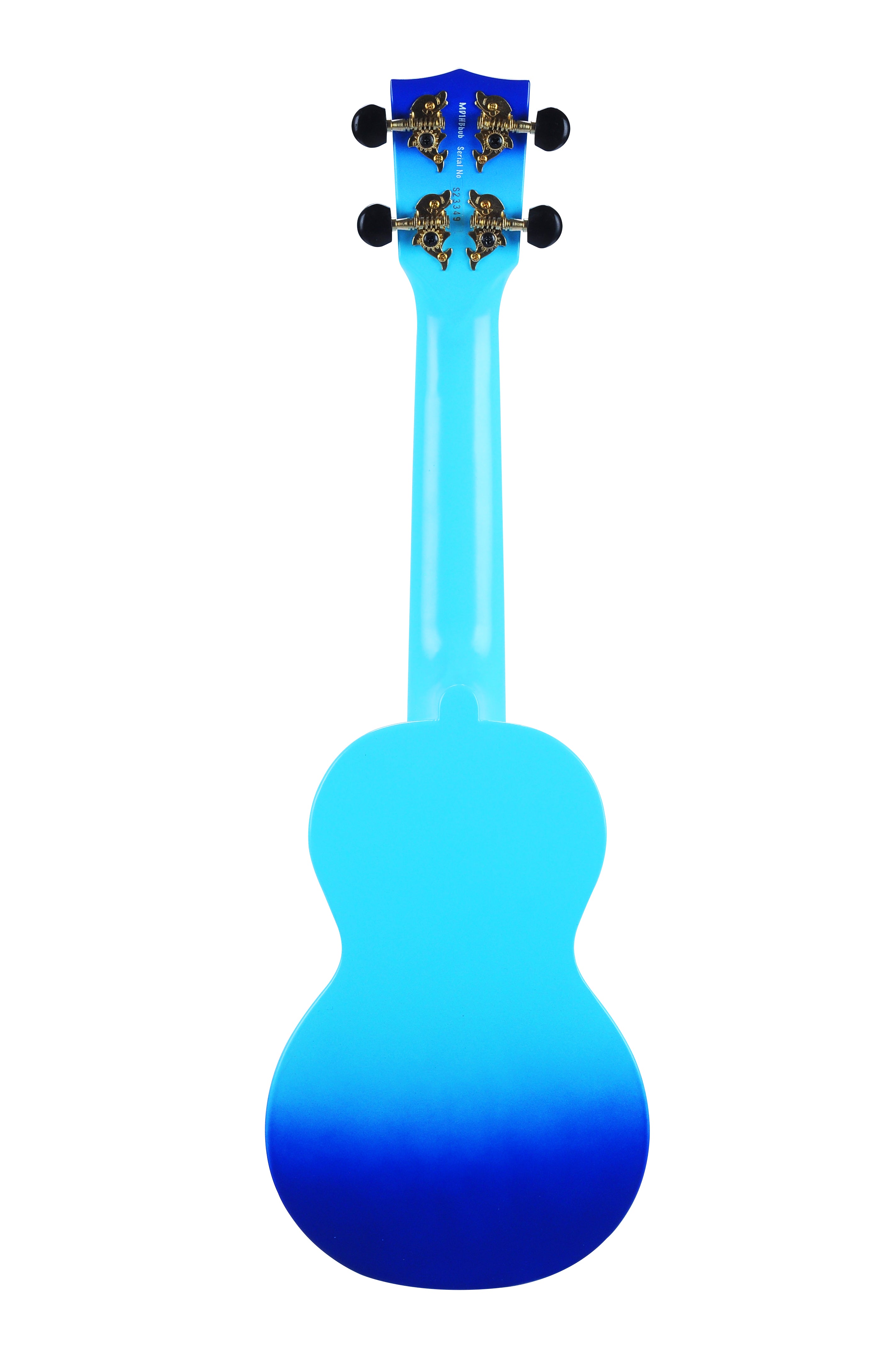 Mahalo MD1-HBBUB Hibiscus Soprano Ukulele. Blue Burst