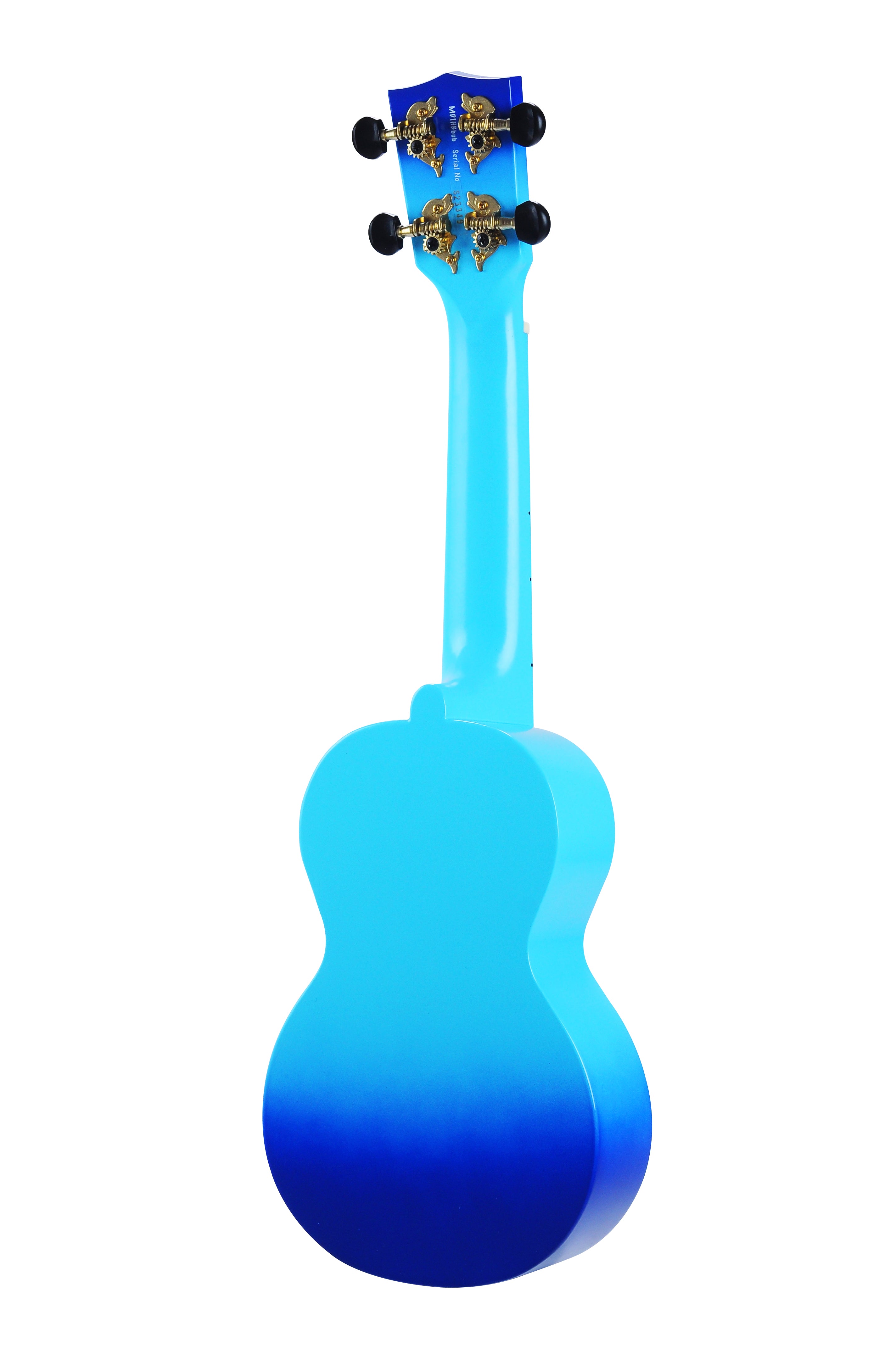 Mahalo MD1-HBBUB Hibiscus Soprano Ukulele. Blue Burst