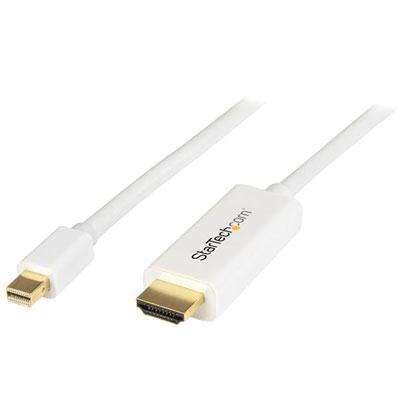 StarTech.com 6ft (2m) Mini DisplayPort to HDMI Cable - 4K 30Hz Video - MDP to HDMI Adapter Cable - Mini DP or Thunderbolt 1/2 Mac/PC to HDMI Monitor -