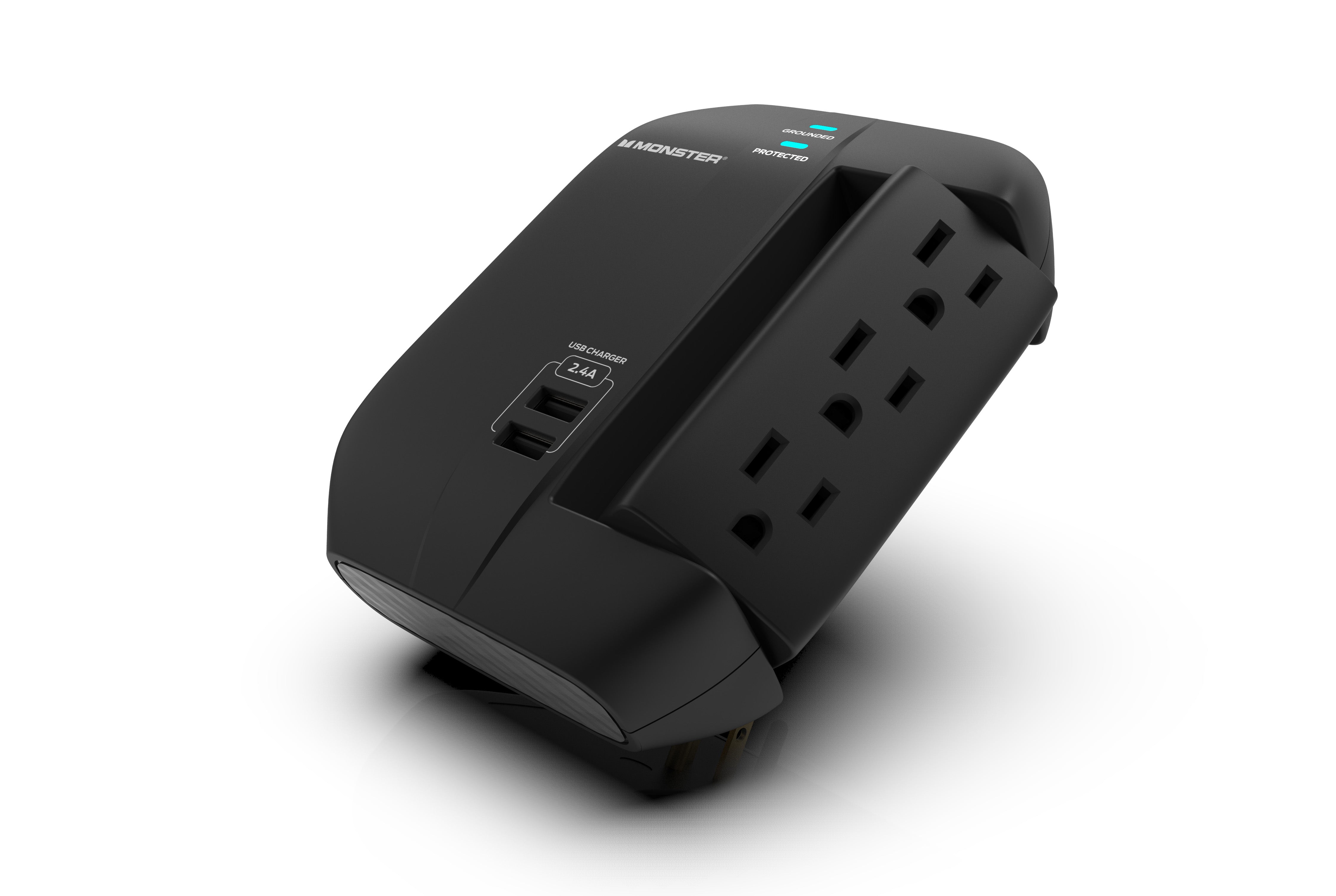 Monster ME-5001 6 Outlet Wall Tap Surge Protector