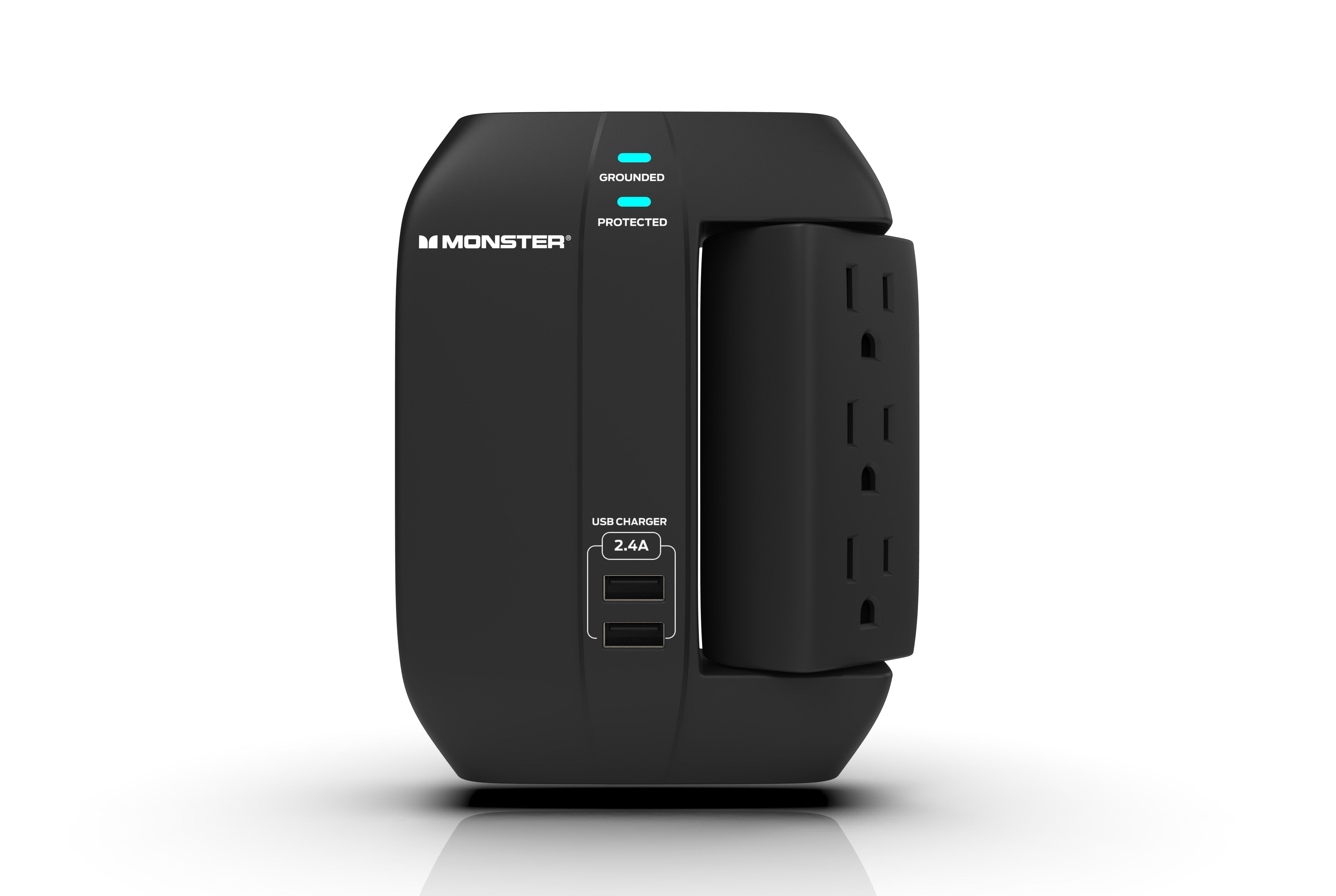 Monster ME-5001 6 Outlet Wall Tap Surge Protector
