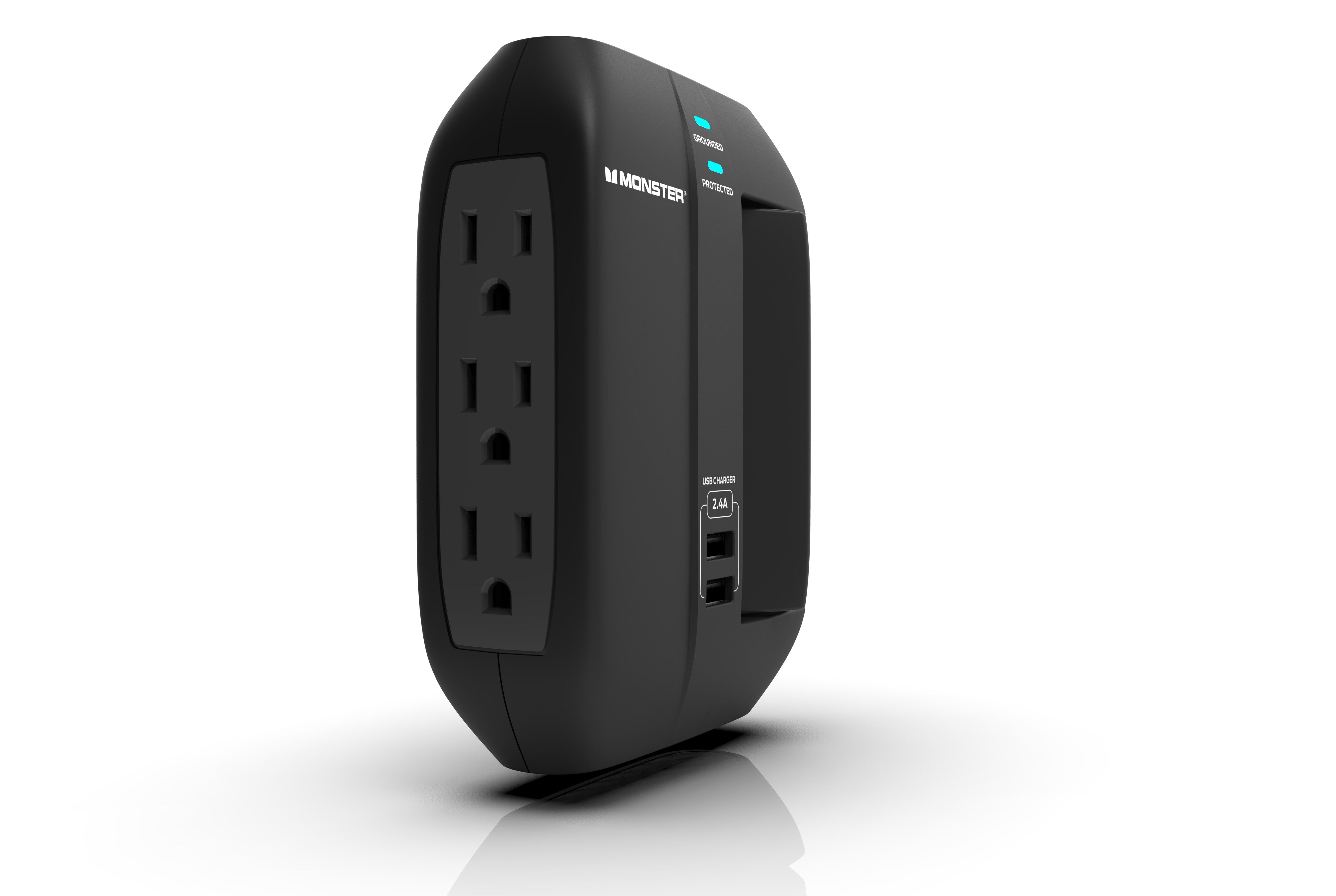 Monster ME-5001 6 Outlet Wall Tap Surge Protector