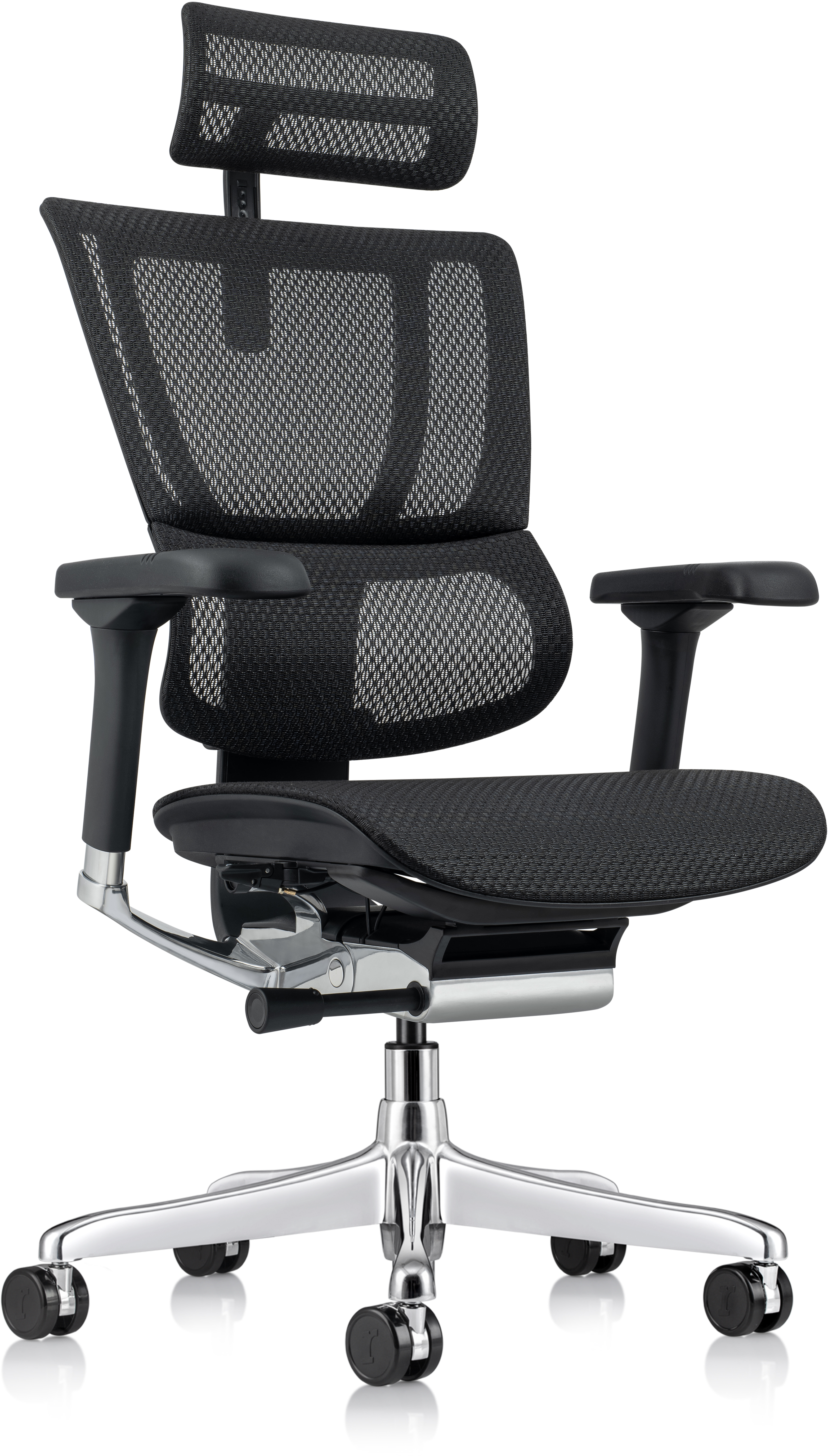 Ergohuman Xtreme: Single-Mechanism Adaptive Office Chair - Black Mesh
