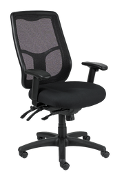 Apollo High Back Multi/Function Office Chair With Ratchet Back - Dove Black