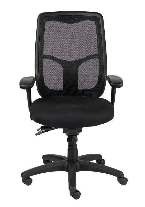 Apollo High Back Multi/Function Office Chair With Ratchet Back - Dove Black