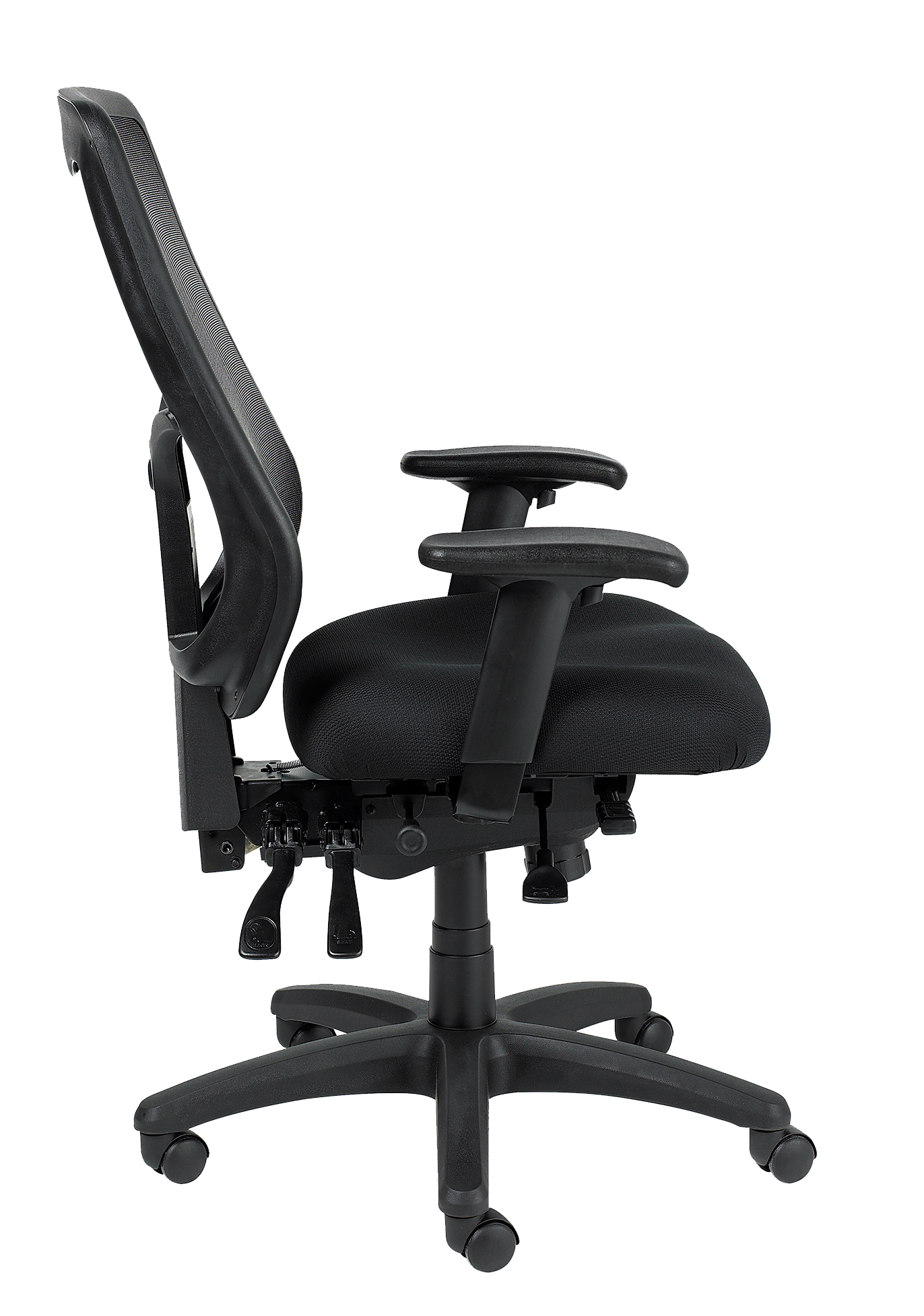 Apollo High Back Multi/Function Office Chair With Ratchet Back - Dove Black