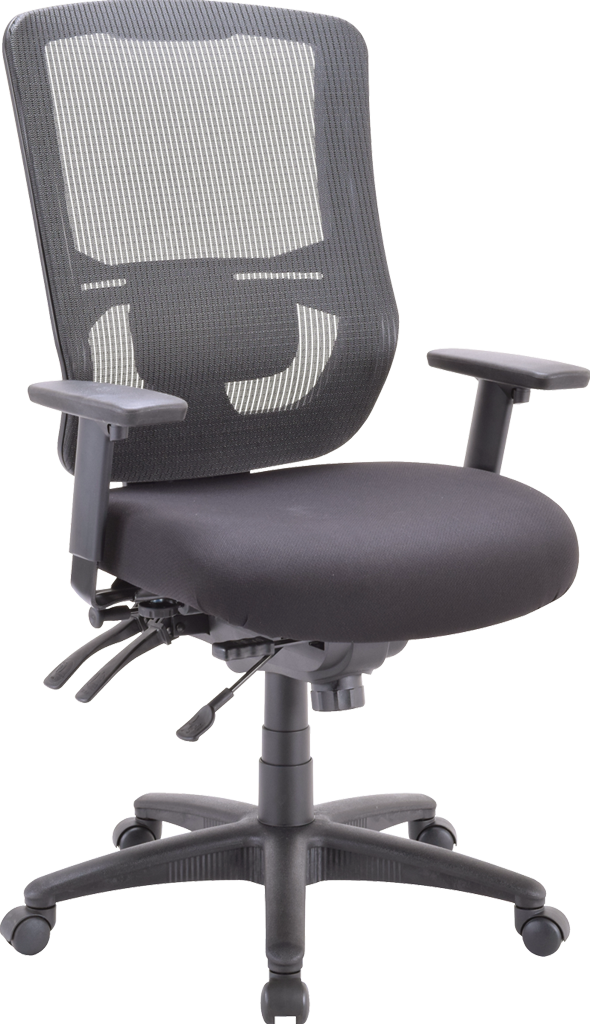 Apollo II Multi/Function High Back(With Adjustable Lumbar Pad) Office Hair - Black