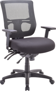 Apollo II Multi/Function Mid Back(With Adjustable Lumbar Pad) Office Chair - Black