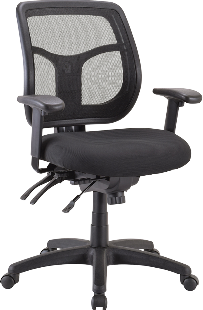 Apollo II Multi/Function Office Chair With Seat Slider - Dove Black