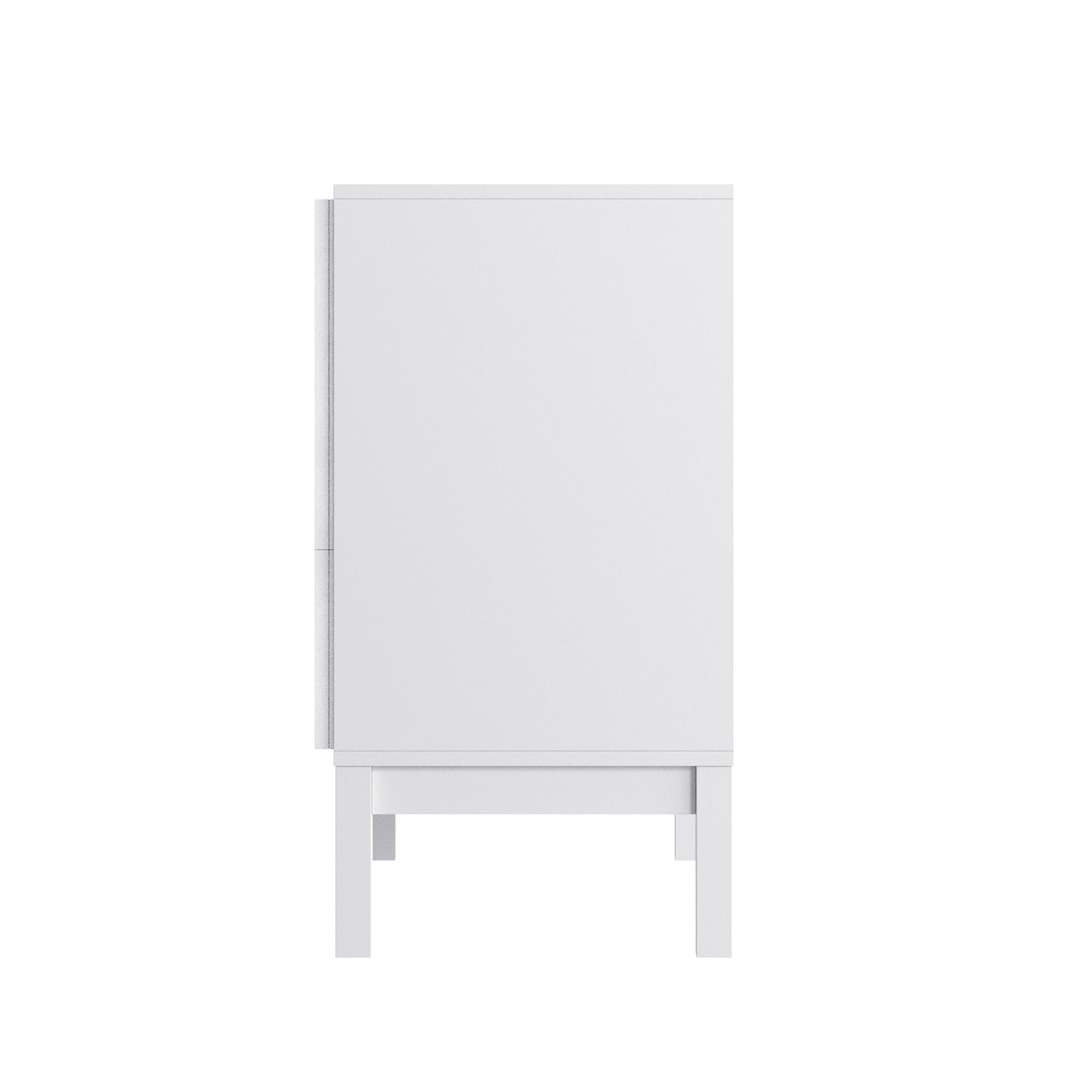 Dallas Wooden 3-Drawer Dresser for Bedroom, Chest of Drawers for Kids in White