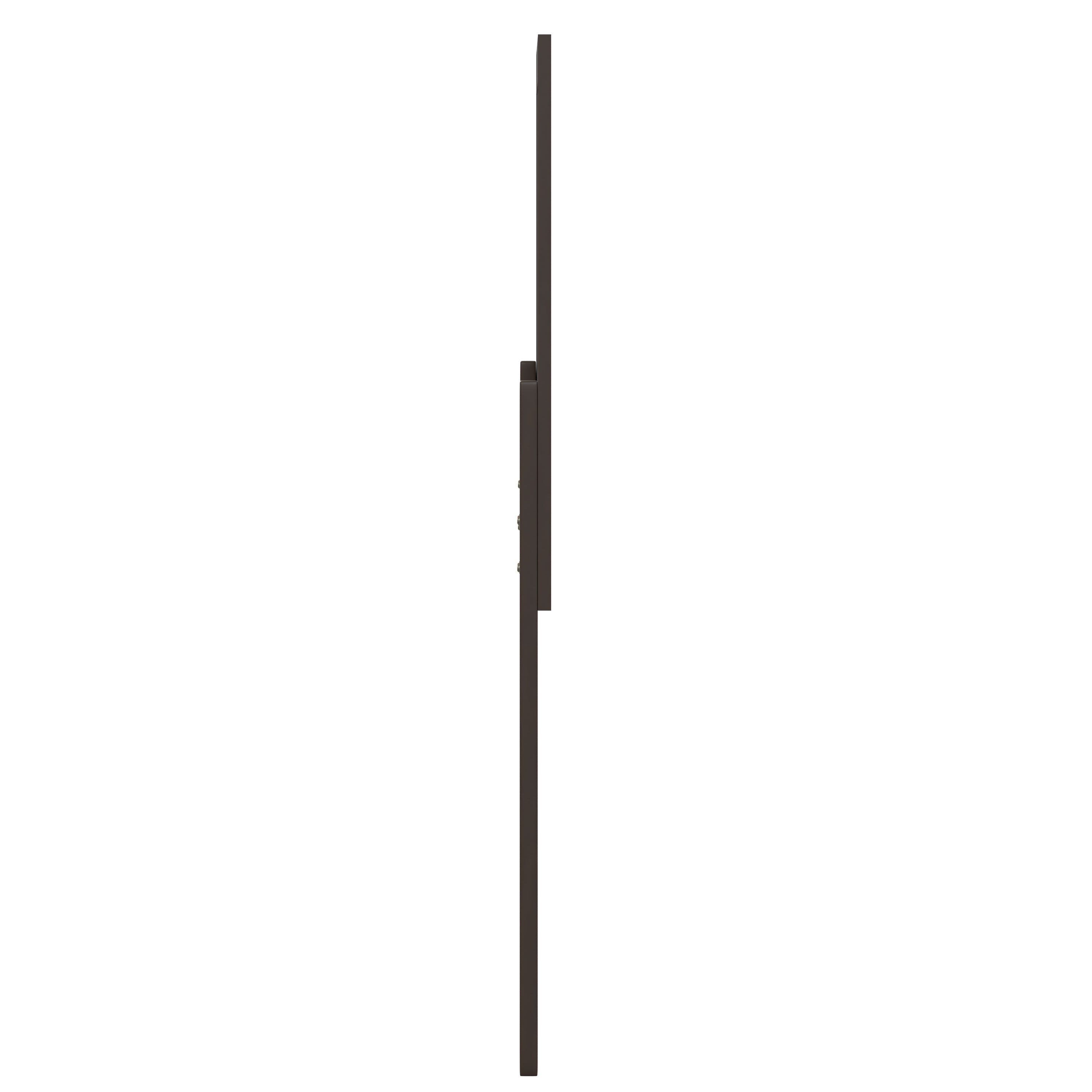 Oliver King Size Four Panel Wooden Adjustable Headboard for Universal Metal Bed Frames in Dark Brown