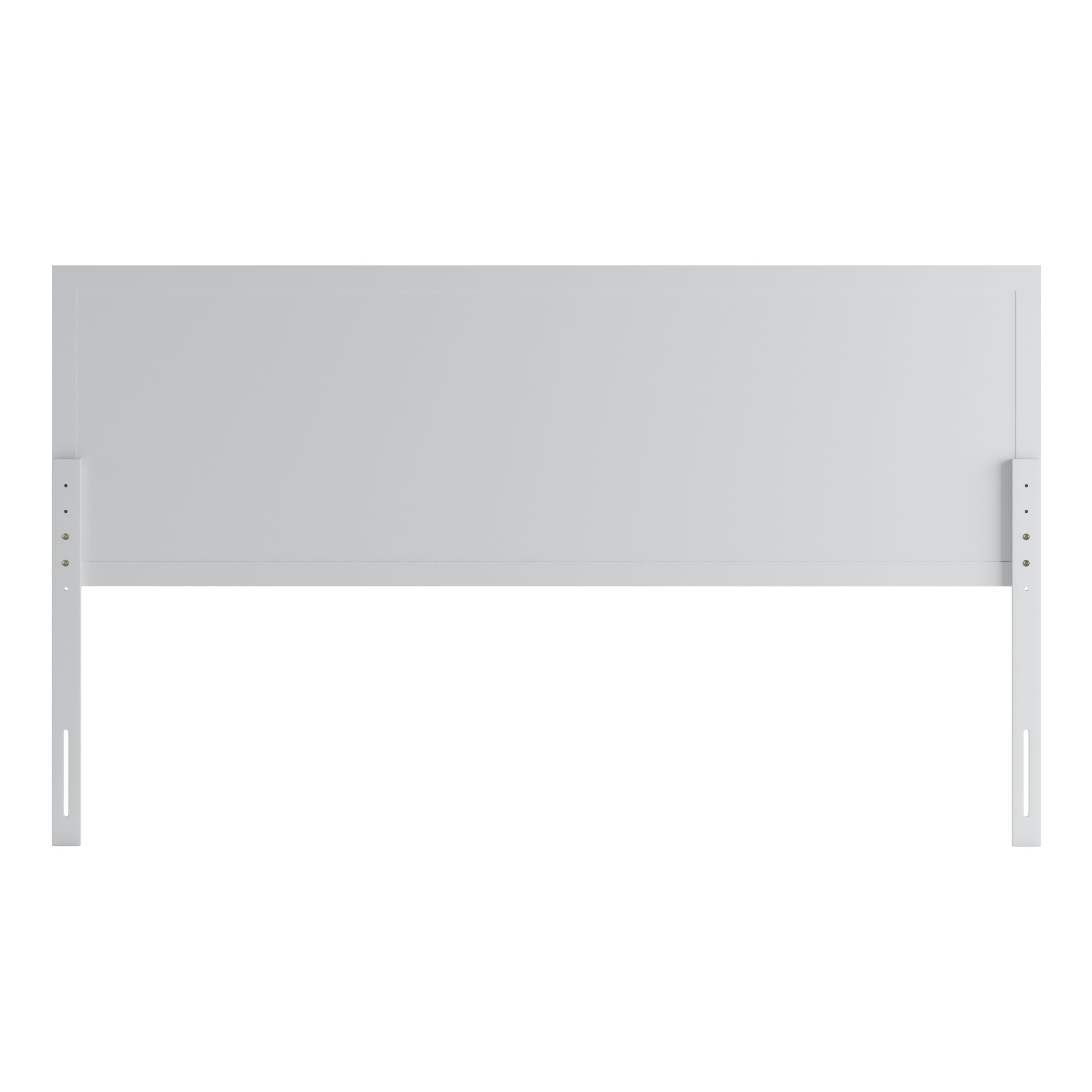 Oliver King Size Four Panel Wooden Adjustable Headboard for Universal Metal Bed Frames in White