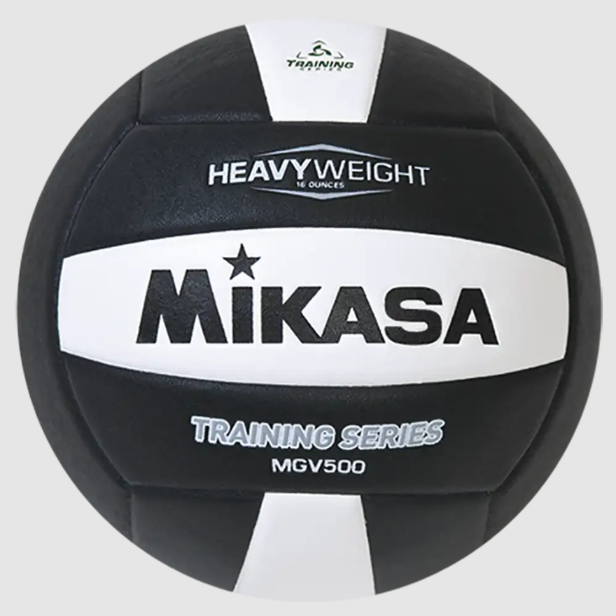 Indoor Volleyball, Training Series - Setter'S Heavyweight Training Ball, 16 Oz, White/Black