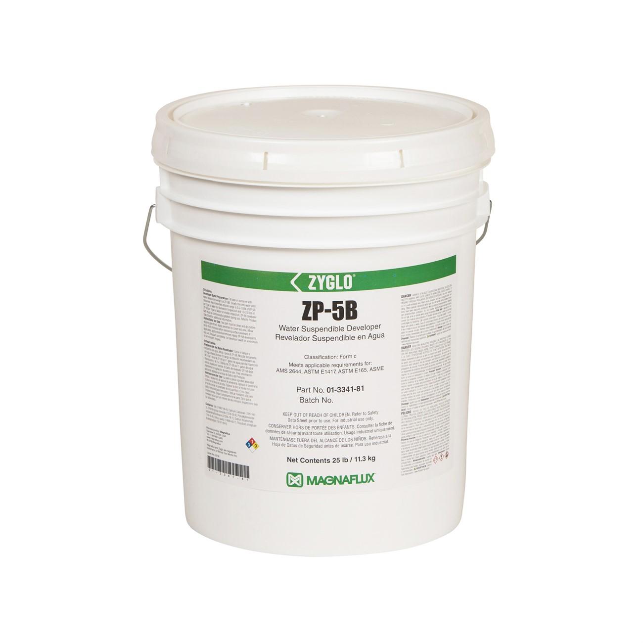 Developer, ZP-5B, Zyglo®, Water Suspendible, 25 lb, Pail