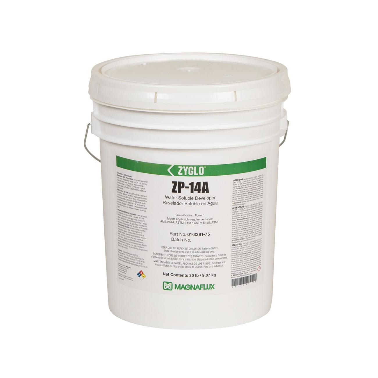 Magnaflux 01-3381-75, Water Soluble Developer, ZP-14A, 20 lb