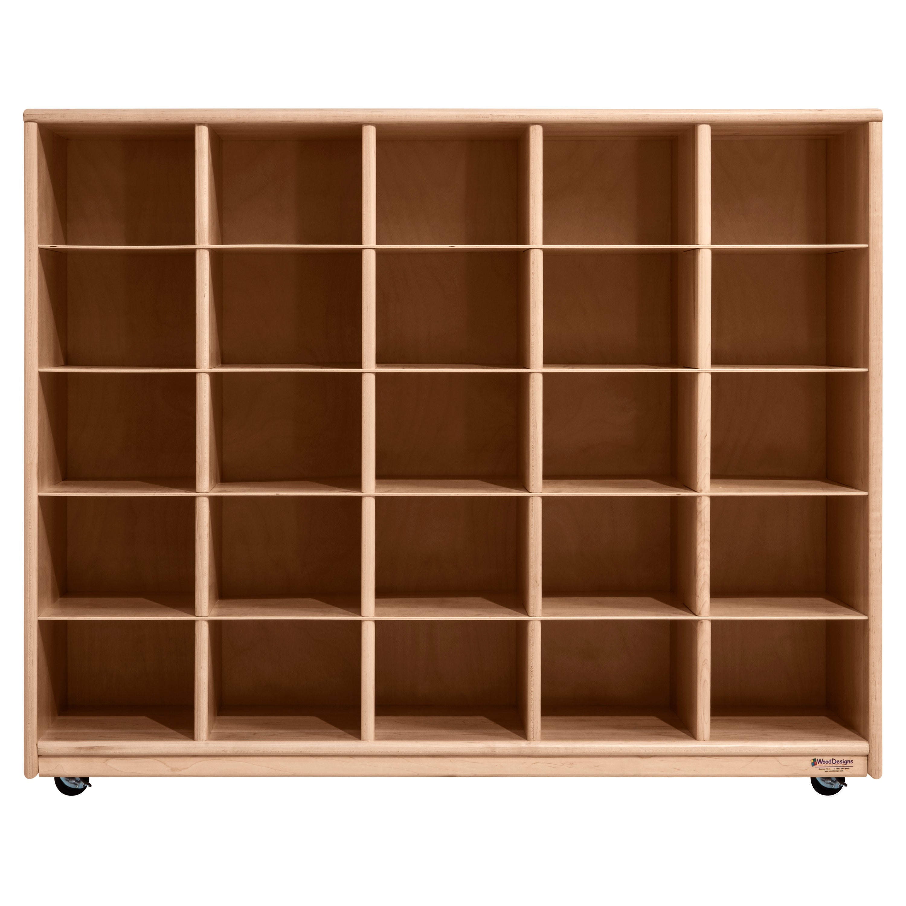Maple Heritage (25) Cubby Tray Storage without Trays
