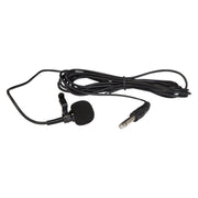 Oklahoma Sound® Electret Tie-Clip/Lavalier Condenser Microphone with 10' Cable, Color Options: Black