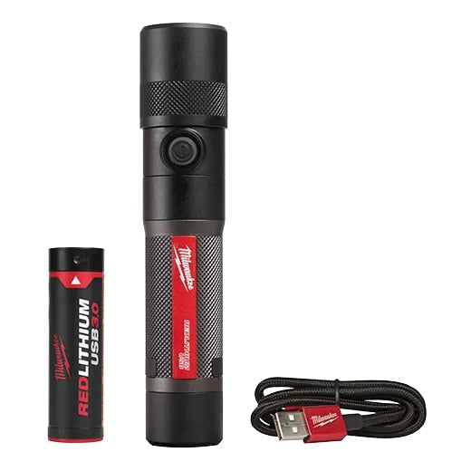 REDLITHIUM USB 1100L Twist Focus Flashlight