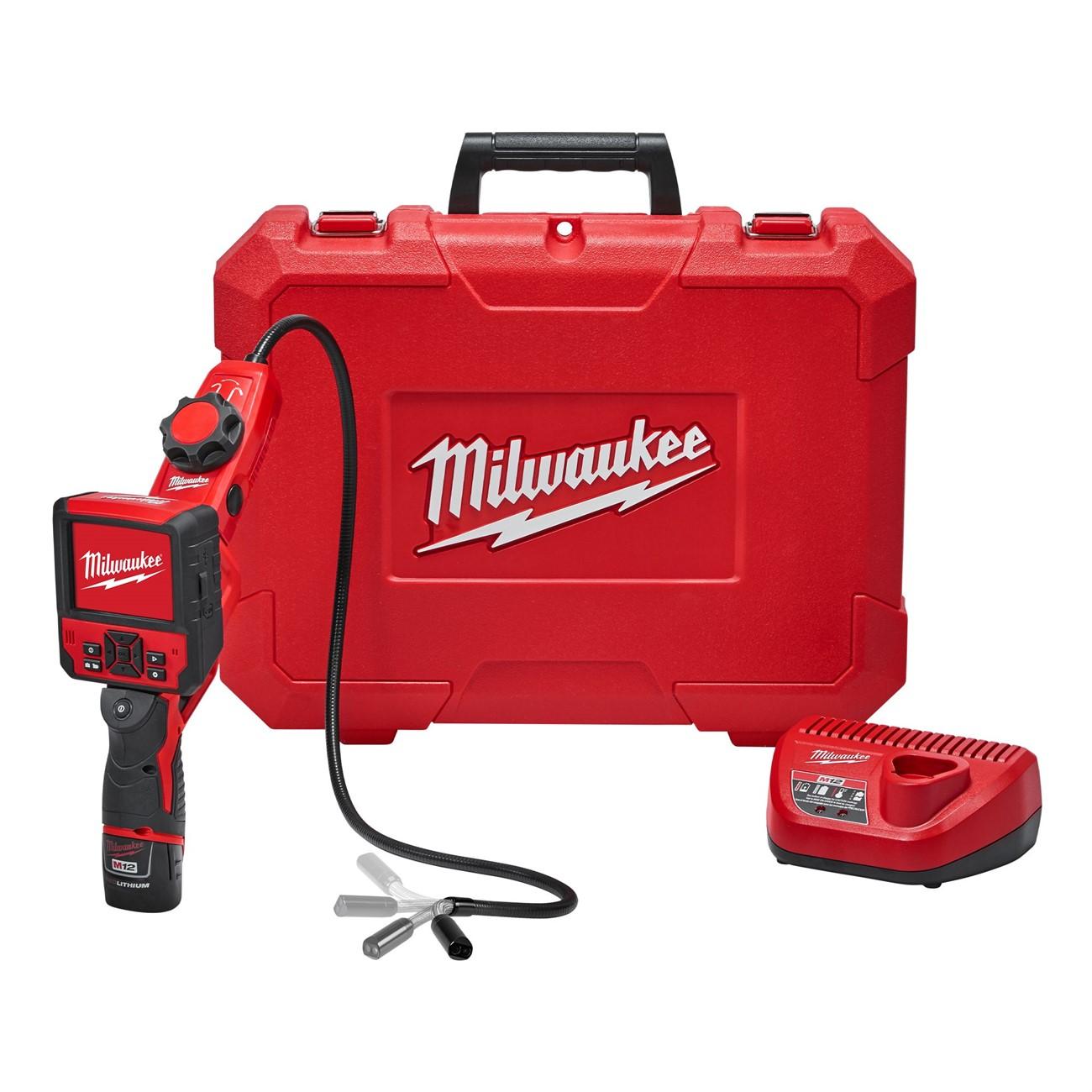 2317-21 Milwaukee M12™ M-SPECTOR FLEX™ 3' FT Inspection Camera Cable w/ PIVOTVIEW™ Kit