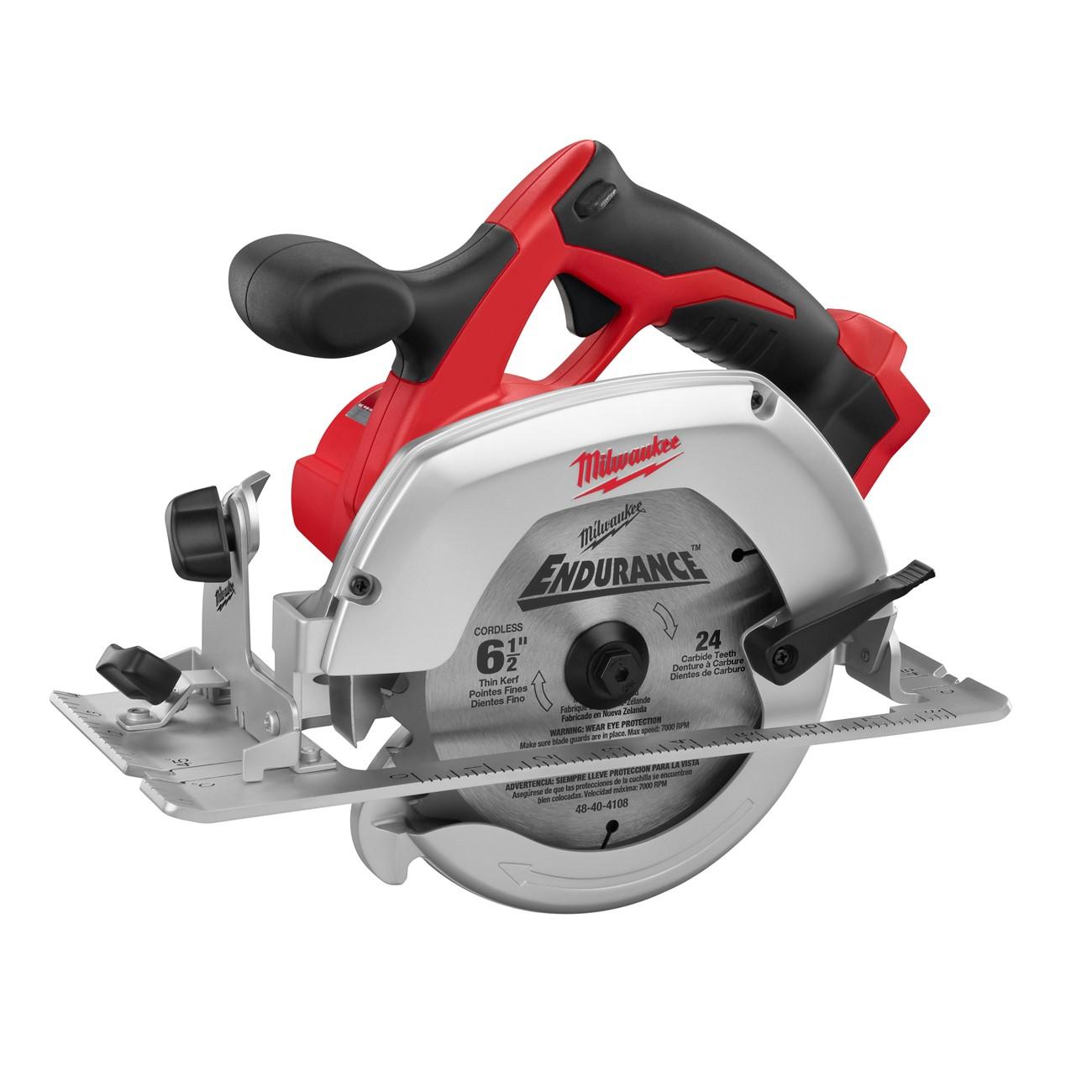 Circular Saw, Cordless, 6 1/2 in Dia, 3500 RPM, 18 V, 2.8 Ah