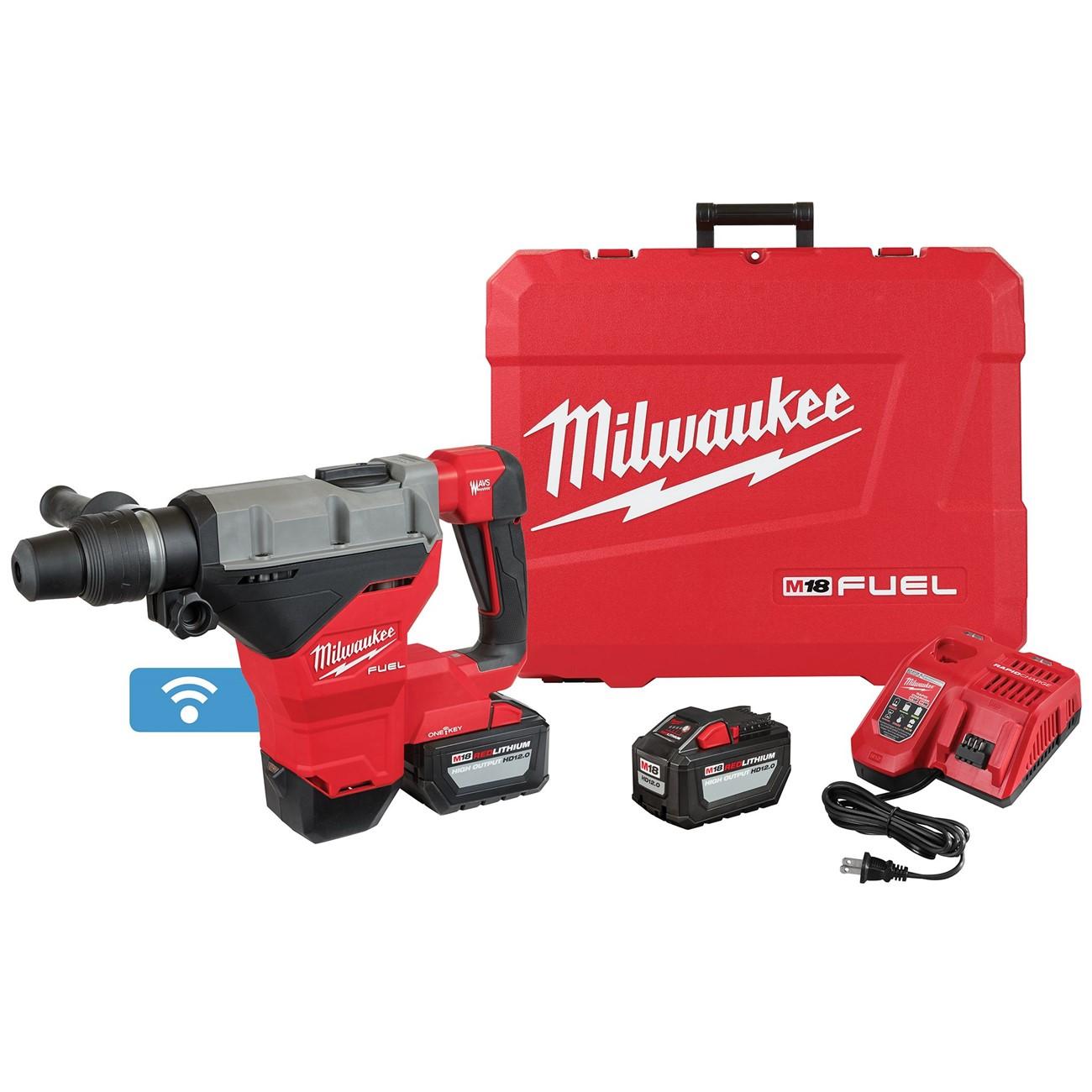 M18 FUEL 1-3/4" SDS MAX Rotary Hammer Kit w/ (2) 12.0 Battery