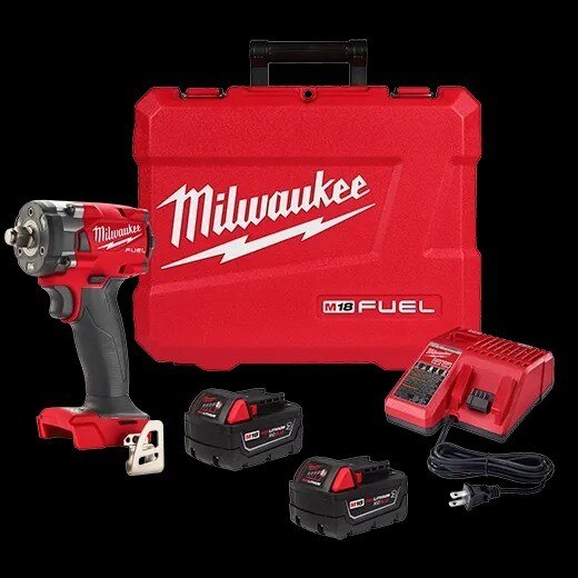 Impact Wrench with Friction Ring Kit, 1/2 Inch Size