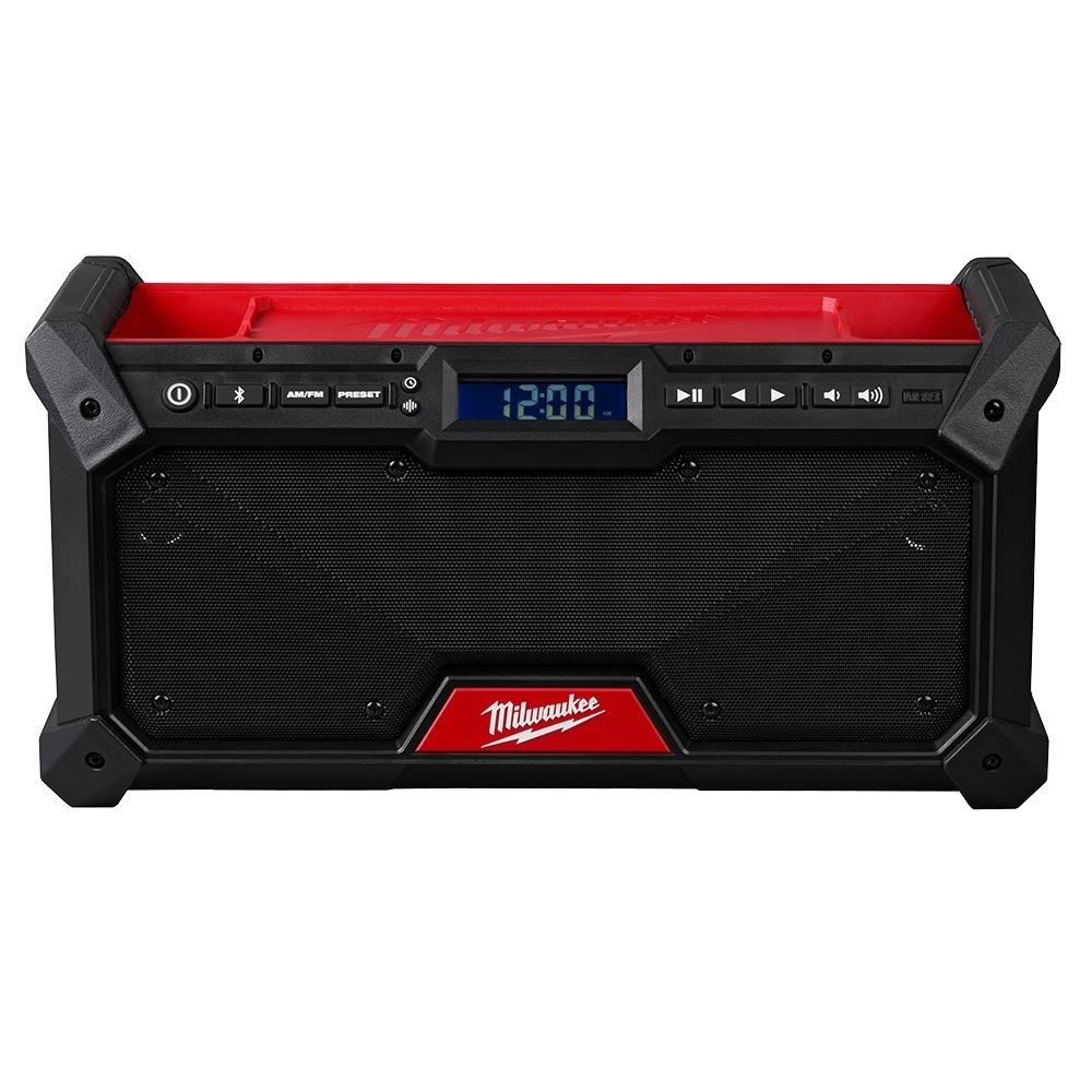 Jobsite Radio, Black, Red, 18 V, 1 hr Battery Recharge Time