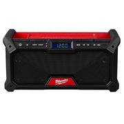 Jobsite Radio, Black, Red, 18 V, 1 hr Battery Recharge Time