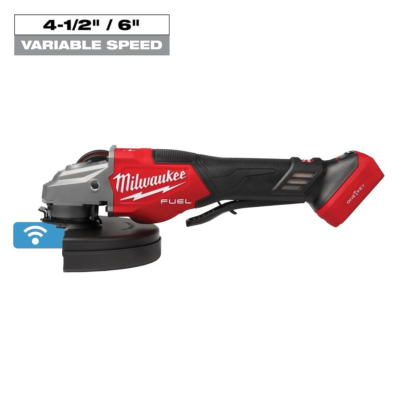 3674-20 Milwaukee Braking Grinder, Paddle Switch, 9000 RPM, Variable Speed