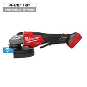 3674-20 Milwaukee Braking Grinder, Paddle Switch, 9000 RPM, Variable Speed