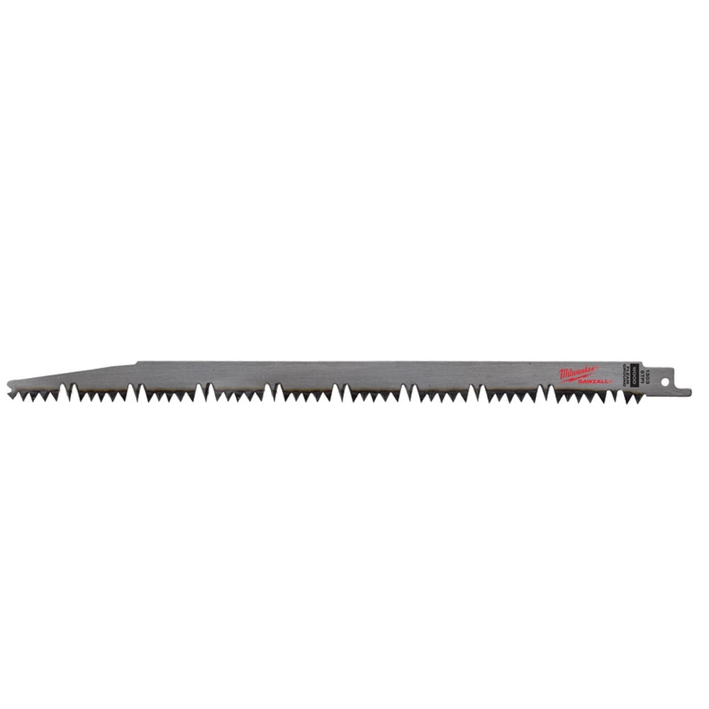 Reciprocating Saw Blade, Steel, 12 Inch L, 0.6 Inch W