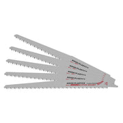 Reciprocating Saw Blade, Bi-Metal, 9 Inch L, 3/4 Inch W, 5PK