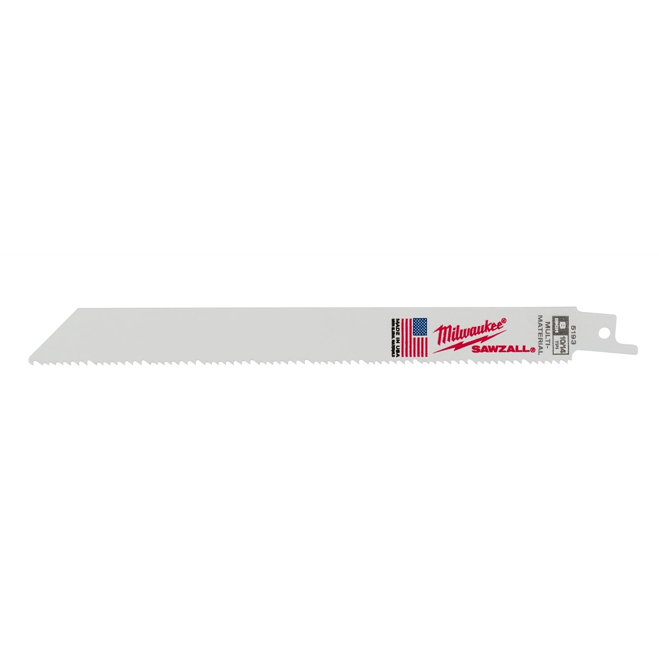Reciprocating Saw Blade, Bi-Metal, 8 Inch L, 3/4 Inch W, 5PK