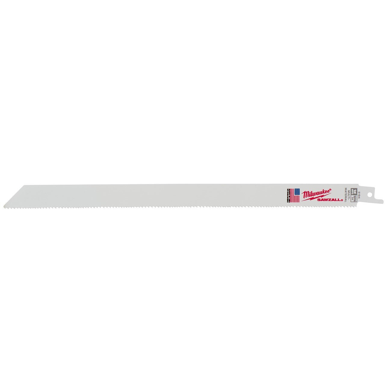 Reciprocating Saw Blade, Bi-Metal, 12 Inch, 3/4 Inch W, 5PK