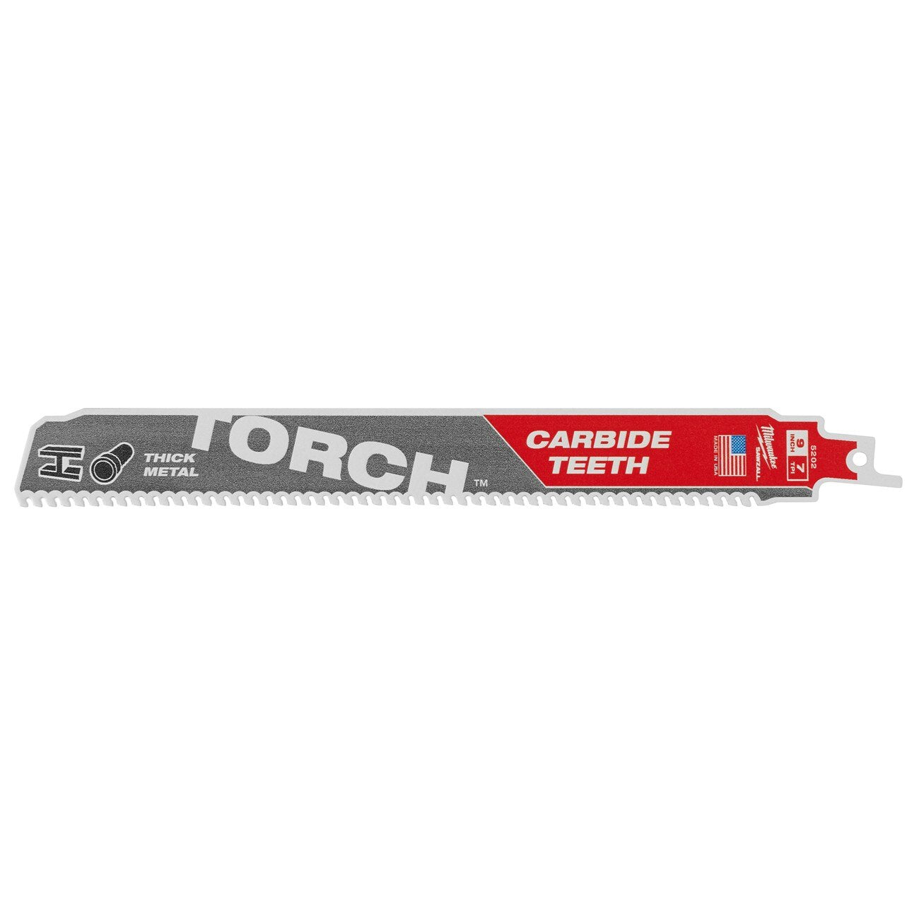 Reciprocating Saw Blade, Carbide, 9 Inch L, 1 Inch W