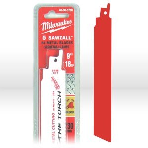 Reciprocating Saw Blade, SUPER SAWZALL BL 18T 9LG TORCH