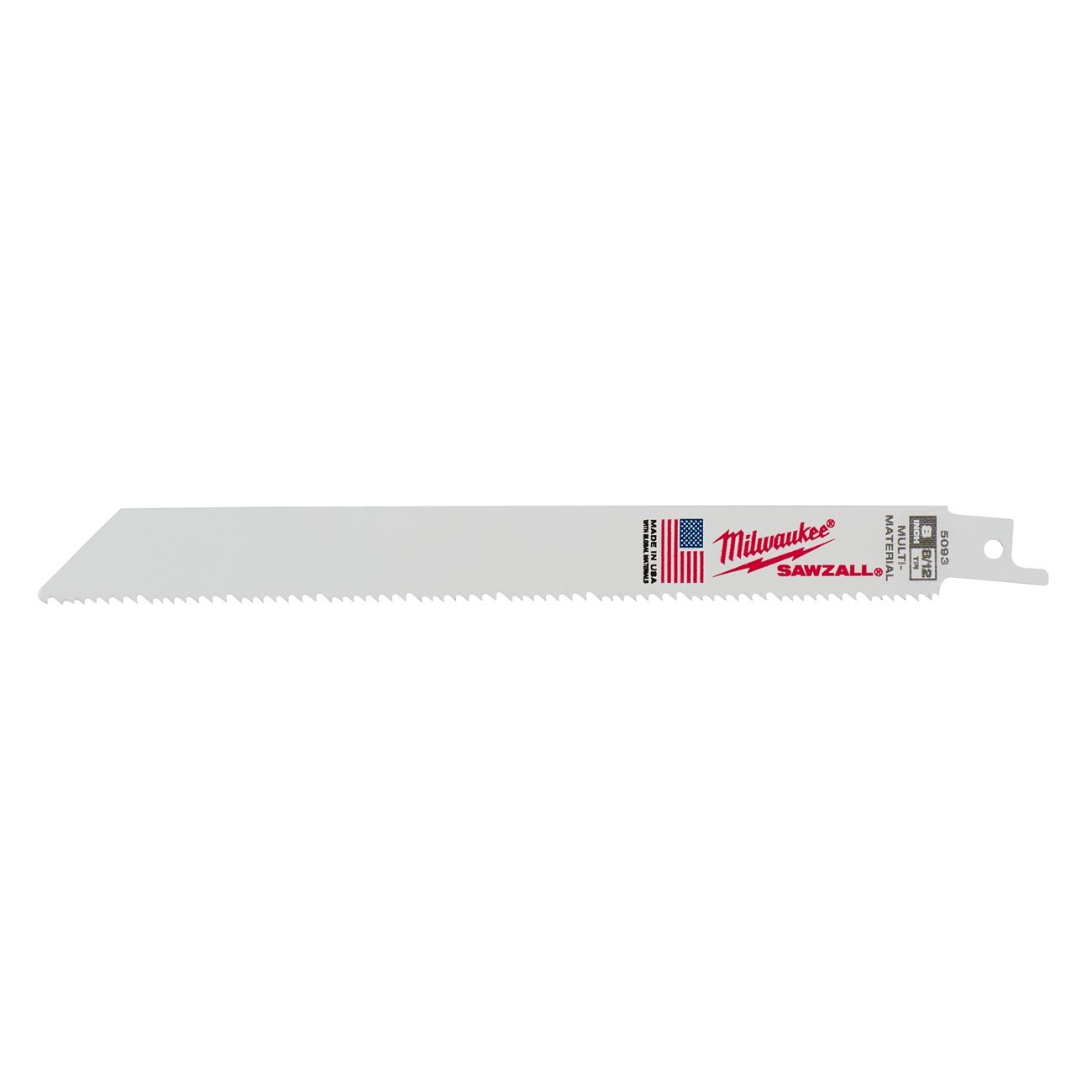 Reciprocating Saw Blade, Bi-Metal, 8" L, 3/4 Inch W, 25PK